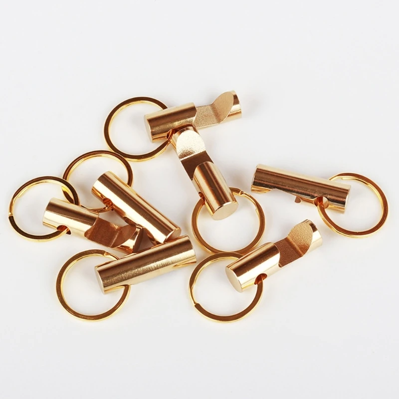 Pocket Bottle Opener Keyring, Bottle Opener Keychain Brass Beer Opener Mini Ring Bottle Opener for Daily or Home Use