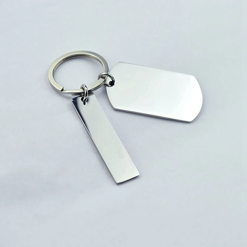 30Pcs Engravable Metal Keychain Metal Stamping Blanks For Engraving Stainless Steel Blank Key Ring Tags,Stamping Tags