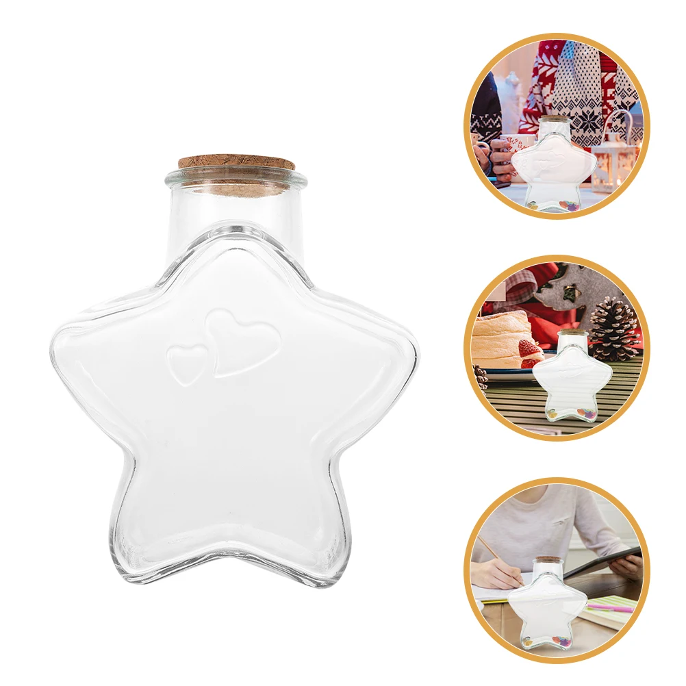 1pcs Empty Glass Wishing Bottle With Cork Stopper Transparent Mini Craft Container For Diy Drift Bottle Sand Shell Storage