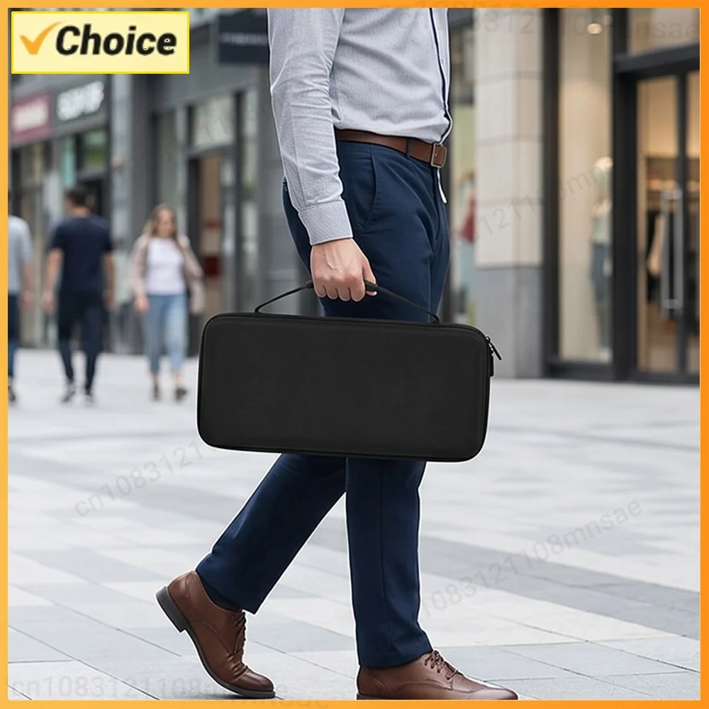 For Pop Keys Mechanical Keyboard Storage Box with Fixed Strap Keyboards Storage Zip Pack Shockproof Carrying Hard Shell