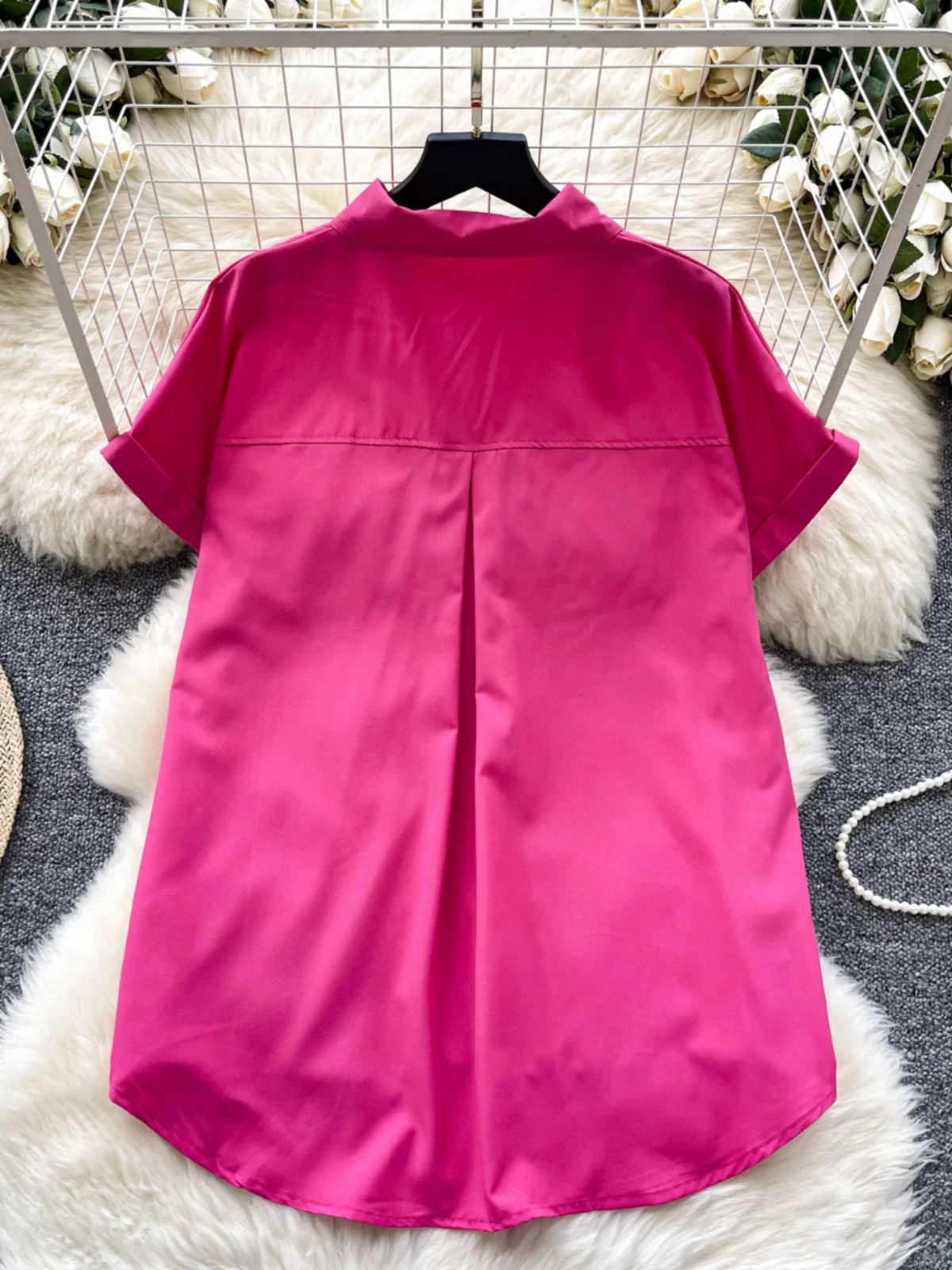 เสื้อผ้าผู้หญิงสไตล์เกาหลี เรียบหรู ดูดี ทรงหลวม ใส่สบาย แฟชั่นฤดูใบไม้ร่วง ช่วยให้ดูผอมเพรียว สไตล์สตรีท โดดเด่นไม่ซ้ำใคร ทันสมัย ผลิตจากโพลีเอสเตอร์