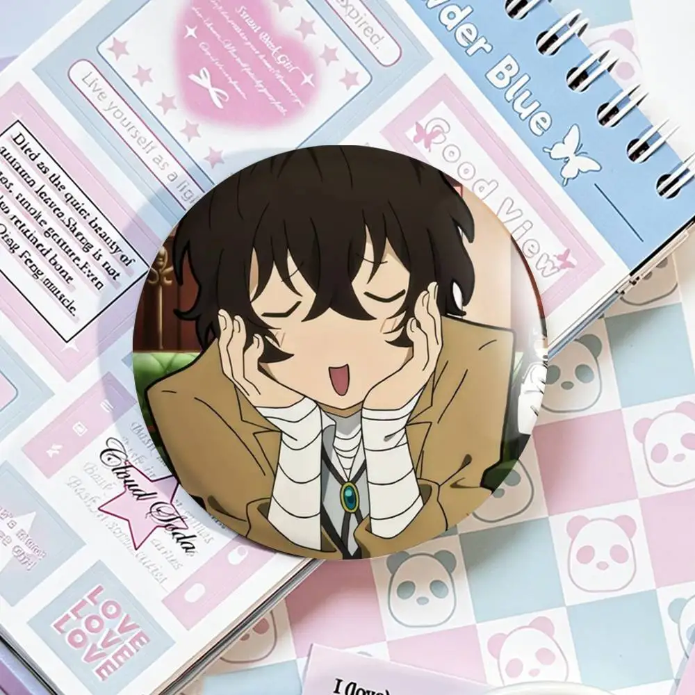 Dazai Osamu Anime Bungo Stray Dogs Abzeichen 25 32 44 58 75 mm Rund Fans Sammler Freunde Geschenke Brosche Souvenir – Detail 9