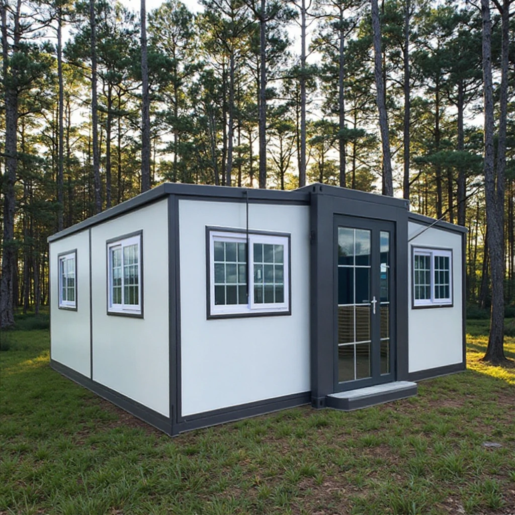 Casa prefabricada de alta calidad, contenedor expandible de 20 pies y 40 pies, completamente amueblada con instalaciones de vida, cocina y inodoro