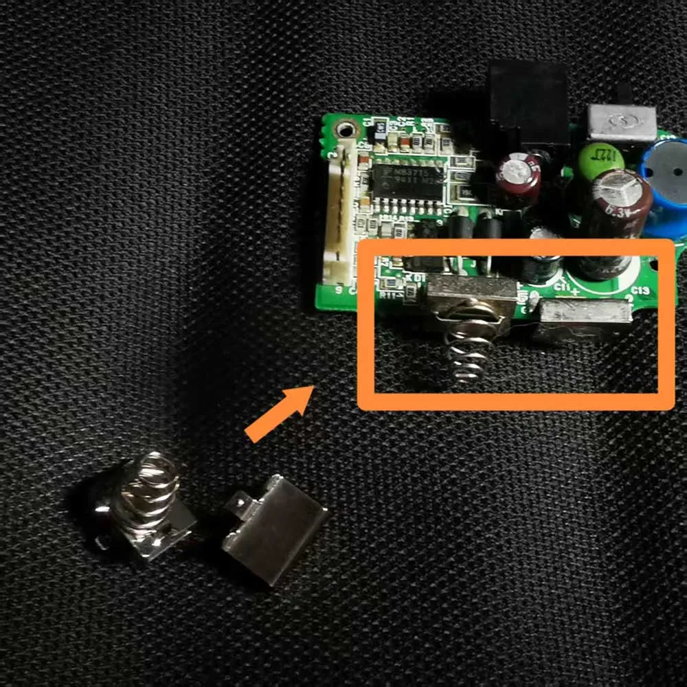 الحجم الأصلي GG لوحة الطاقة بطارية الربيع تبويب ل SEGA لعبة والعتاد GG قالب جديد 1:1 شظايا البطارية موصل ورقة الربيع مجموعات