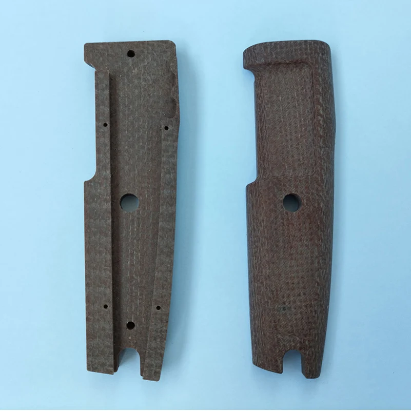 Imagem -02 - Personalizado Micarta Material Faca Grip Handle Scales Extreme Ratio Harpoon Facas Faça Você Mesmo Fazendo Acessórios Peças Patches Par