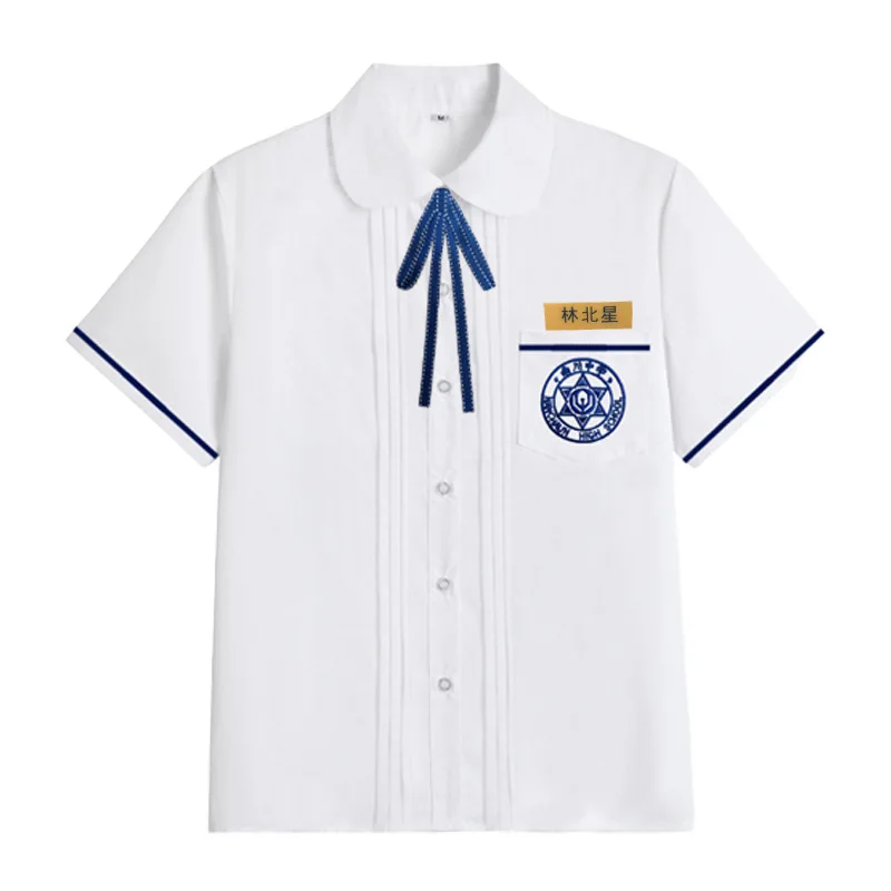 Asian Jk Uniform 5 Piece Set High School Student Chinese Taiwan School White Sailor Seifuku Woman Girl Navy Pleated Skirts Japan