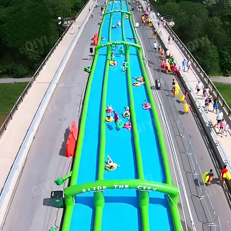 Commercial Giant Slip N Slide Inflatable Water Slide - Outdoor Mega Water Slider for Kids & Adults Events