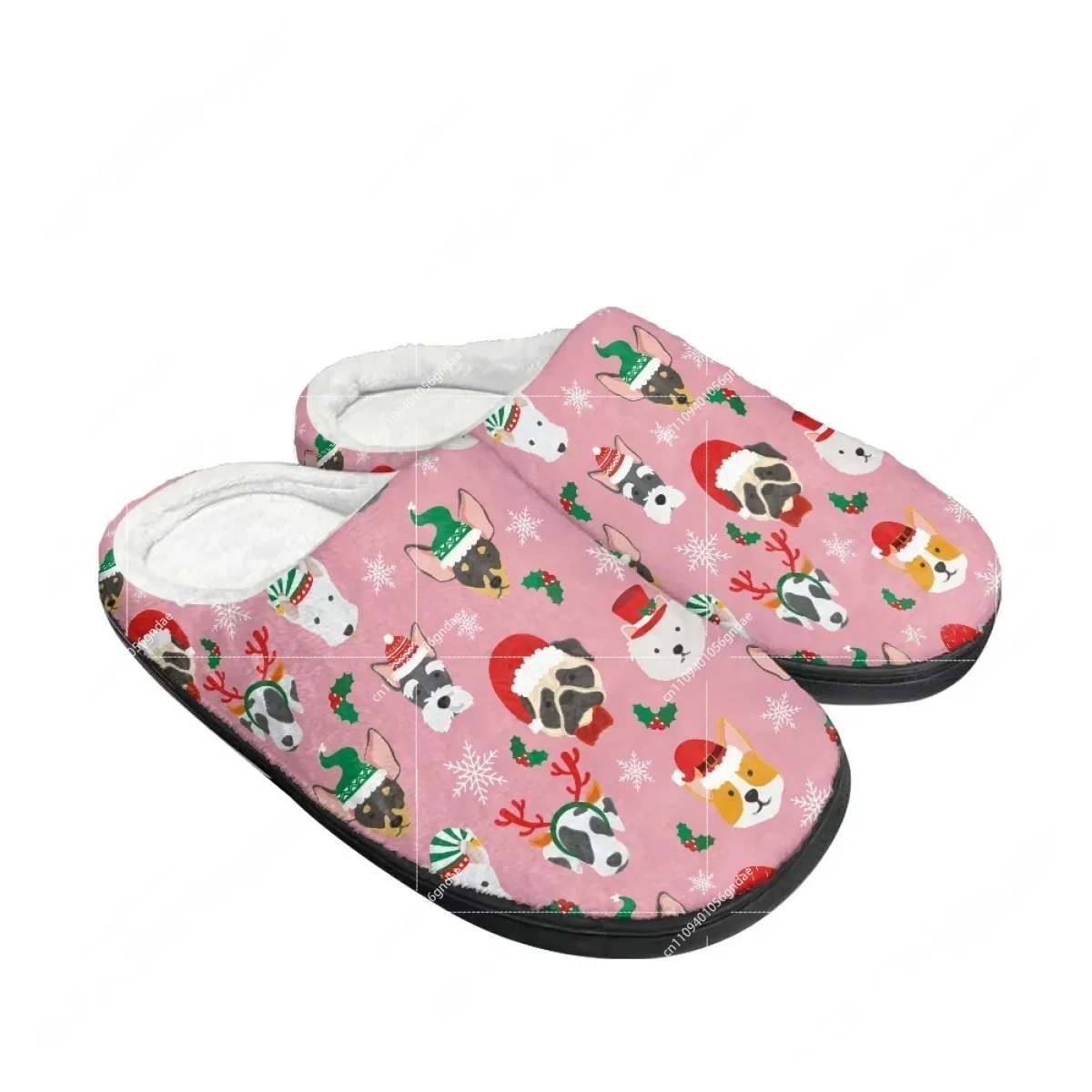 Christmas Snowflake Rabbit Fat Penguin Cow Dog Home Cotton Slippers Mens Womens Teenager Plush Bedroom Keep Warm Custom Slipper - Image 4