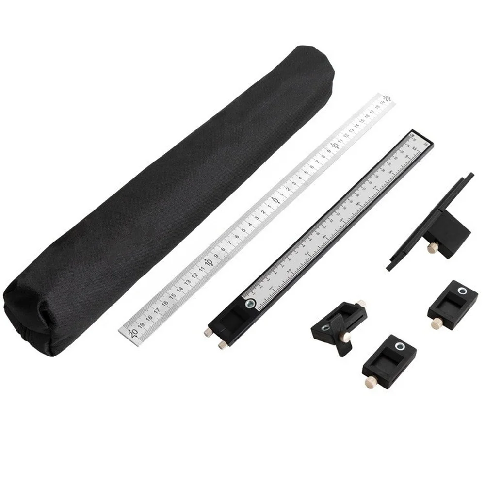 Woodworking Handle Positioner Adjustable Cabinet Hole Drilling Guide Template Durable Aluminum Alloy Hardware Jig Tool