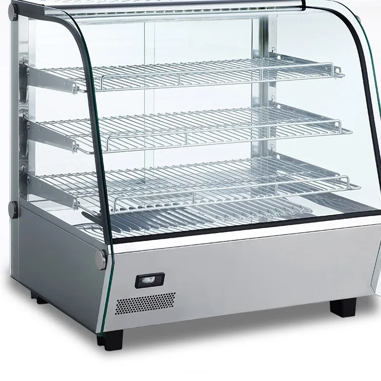 Commercial cooked food heating constant temperature insulation display cabinet, egg tart bread burger fried chicken chestnut