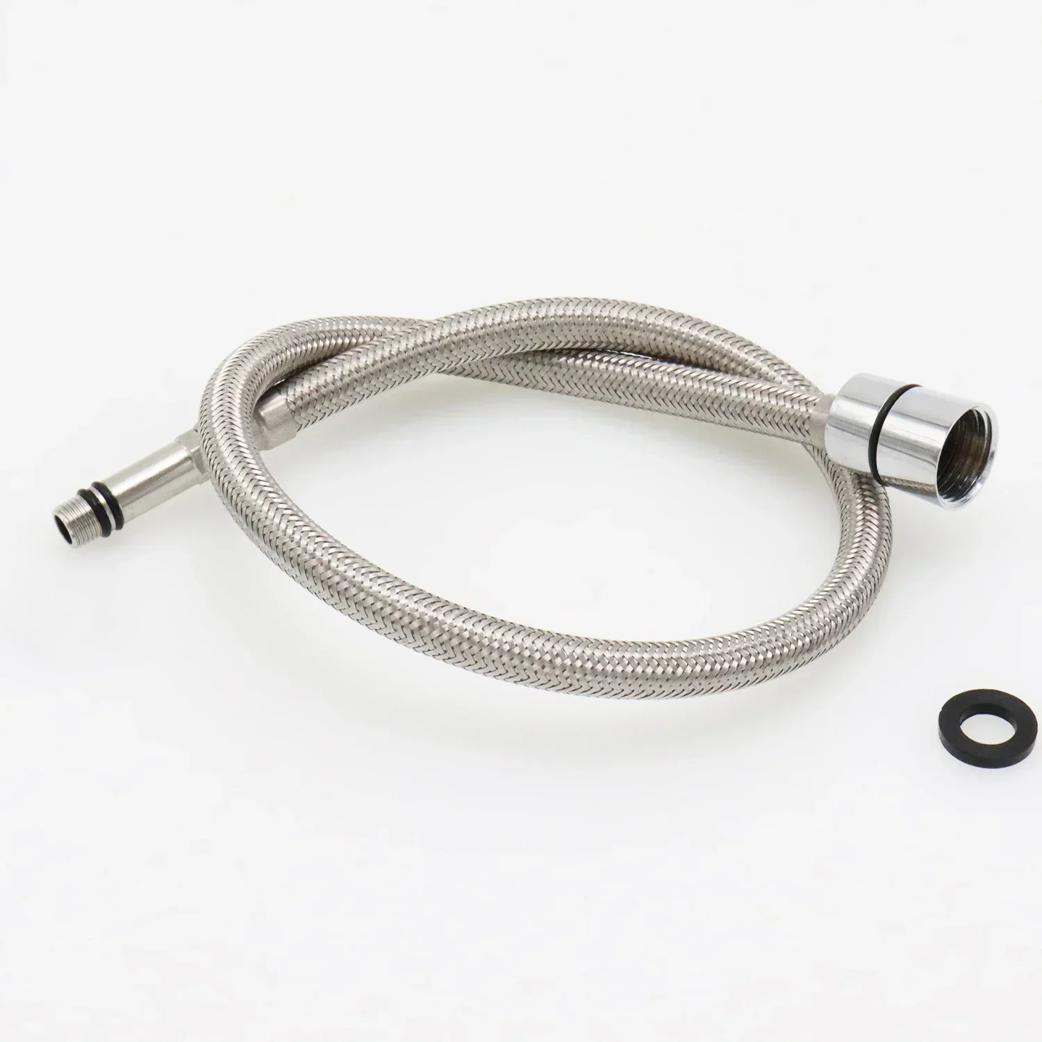 50/60/70/80cm F1/2 M10*1 304 Stainless Steel Kitchen Faucet Hose Pull Out Faucet Special Hose Faucet Replacement Hose TPV Tube