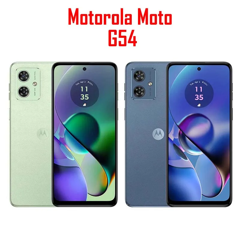 هاتف Motorola MOTO G54 8GB RAM 256GB ROM 5G الأبعاد الأصلية العالمية 7020 50MP كاميرا 6.5 بوصة 120 هرتز شاشة LCD للهاتف الذكي