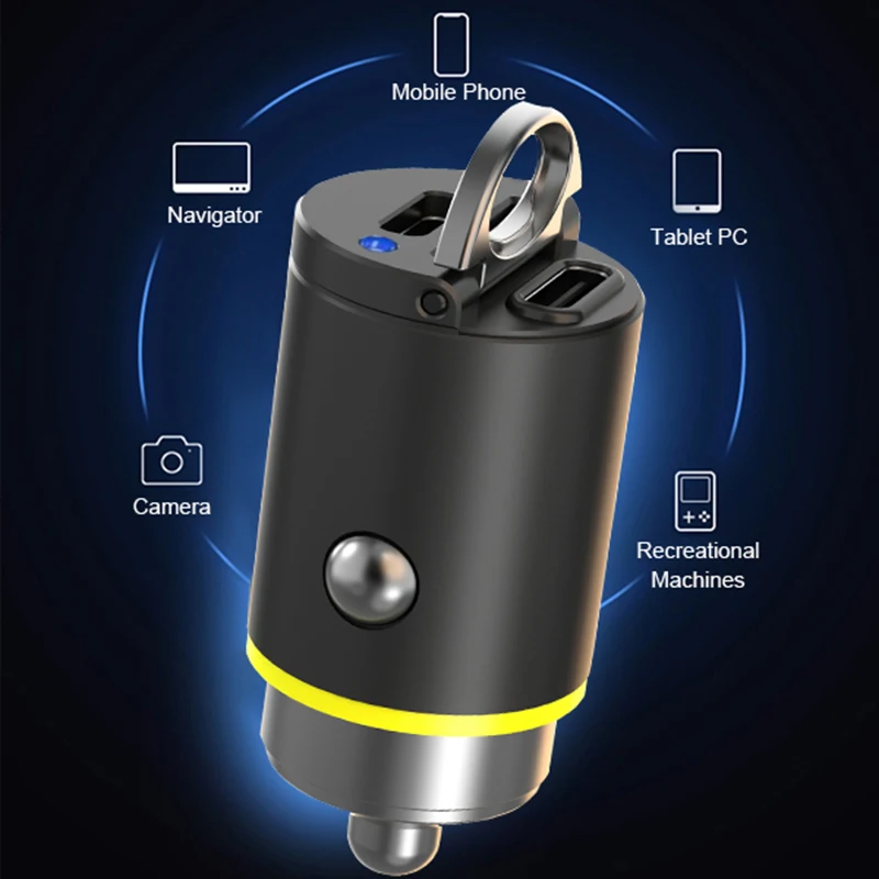 URVNS 45W Dual USB C Car Charger with Mini and All-Metal Body, (PD3.0 45W+45W) Type-C Fast Charging for iPhone 14 Pixel MacBook image 5