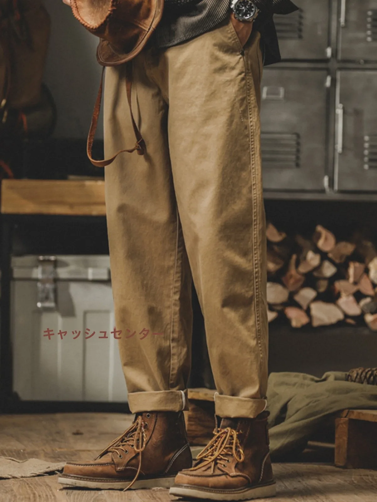 

Мужские брюки American Sle Workwear цвета хаки, весна 2026, новые, простые, повседневные, прямого кроя, на флисовой подкладке, молодежный модный бренд