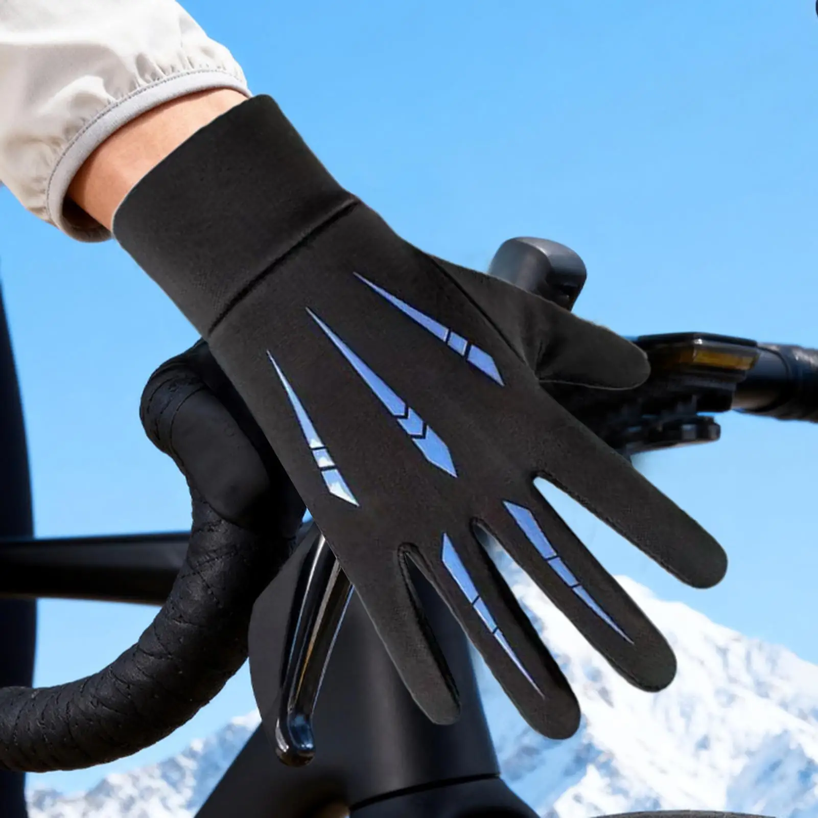 

Winter Cycling Gloves Thick Touchscreen Gloves Breathable Insulated Mitten for Winter Cycling Ski Motorcycle Hiking Camping