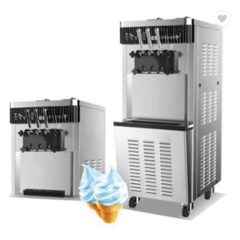 Commercial large American ice cream street dispenser with air pump