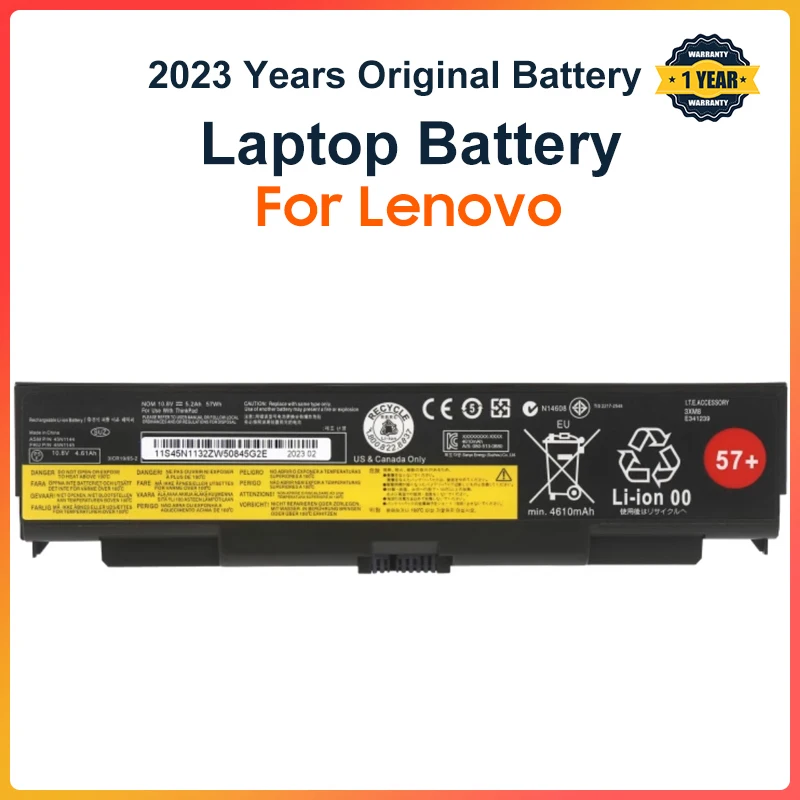 Laptop Battery for Lenovo ThinkPad T440P T540P W540 W541 L440 L540 45N1144 45N1145 45N1148 45N1159 45N1158 45N1160 57+