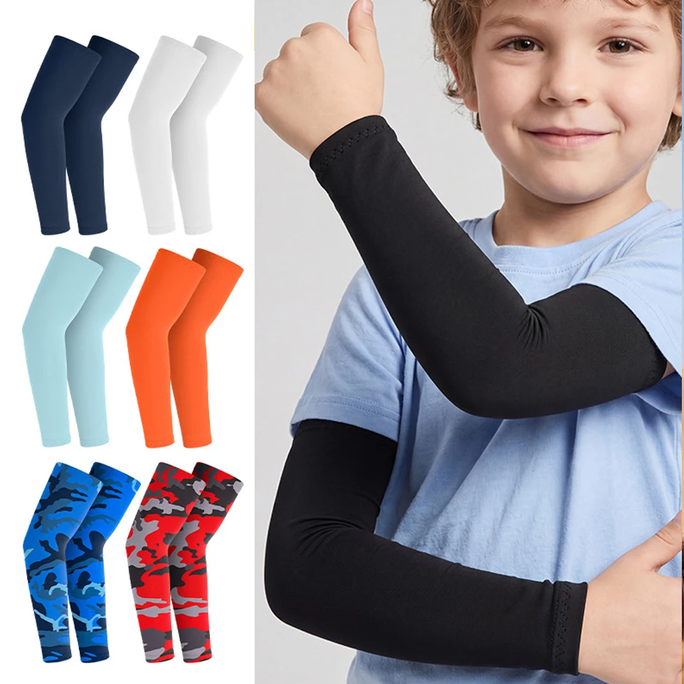 GTUBIKE 1 Par de Mangas Deportivas Refrigerantes para Brazos, para Baloncesto, Ciclismo, Deportes al Aire Libre, Protección contra Mosquitos y Rayos UV