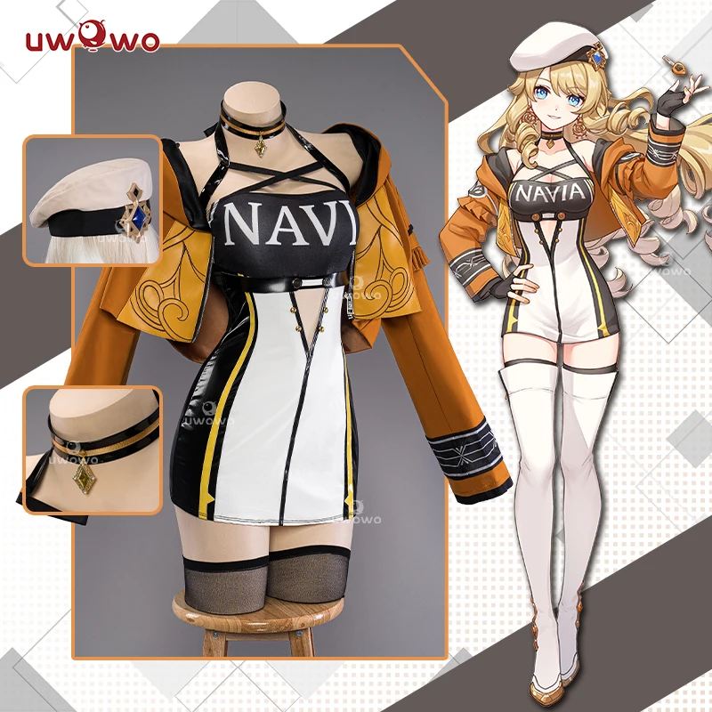 

Новинка 2024 года, эксклюзивная игра Genshin Impact Fanart Racing Navia, повседневный наряд, карнавальный костюм на Хэллоуин, Рождество, карнавальный костюм