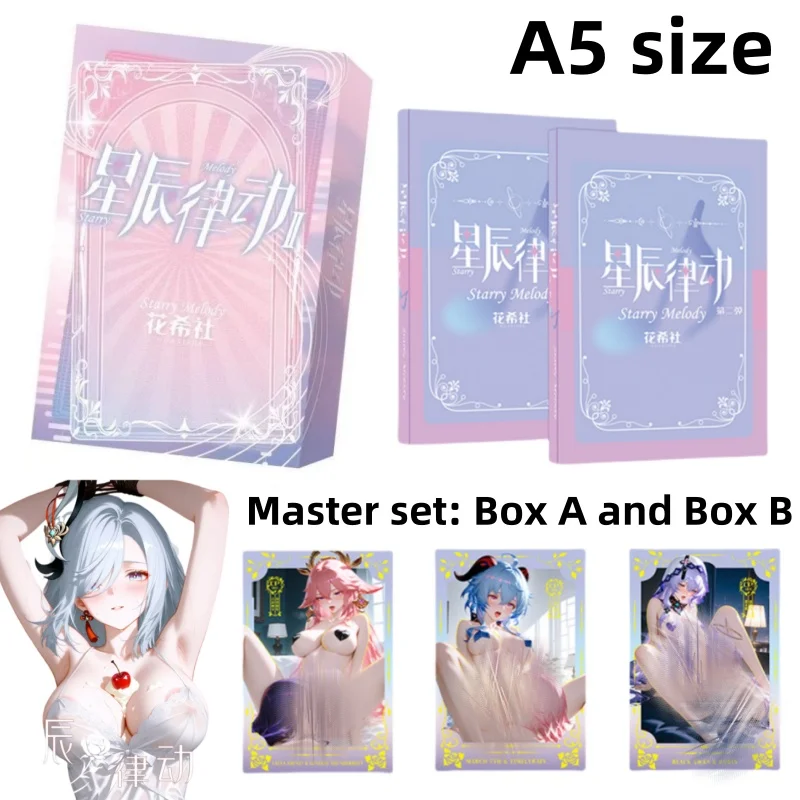 

Hua Xishe Rhythm Of The Stars A5 Waifu Boards 2nd Version Popular Goddess Rem Hutao Yae Miko Shinobu TCG CCG Sexy Charm Boards