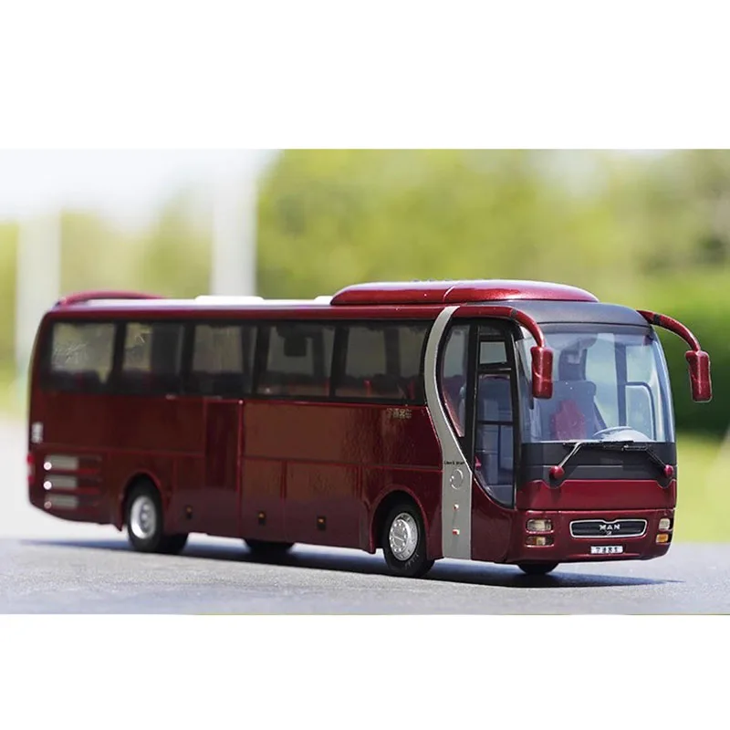 Diecast 1:42 Scale Yutong Bus MAN ZK6120R41 Luxury Tourist Bus Model FInished Simulation Collection Gift Toy