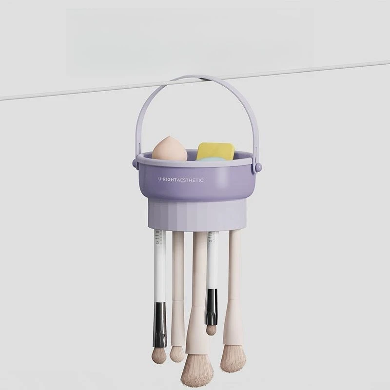 ซิลิโคนแปรงแต่งหน้าแปรงแต่งหน้าแป้งพัฟความงามไข่Drying Rackแปรงฟองน้ําแห้งทําความสะอาดผู้ถือเครื่องมือ