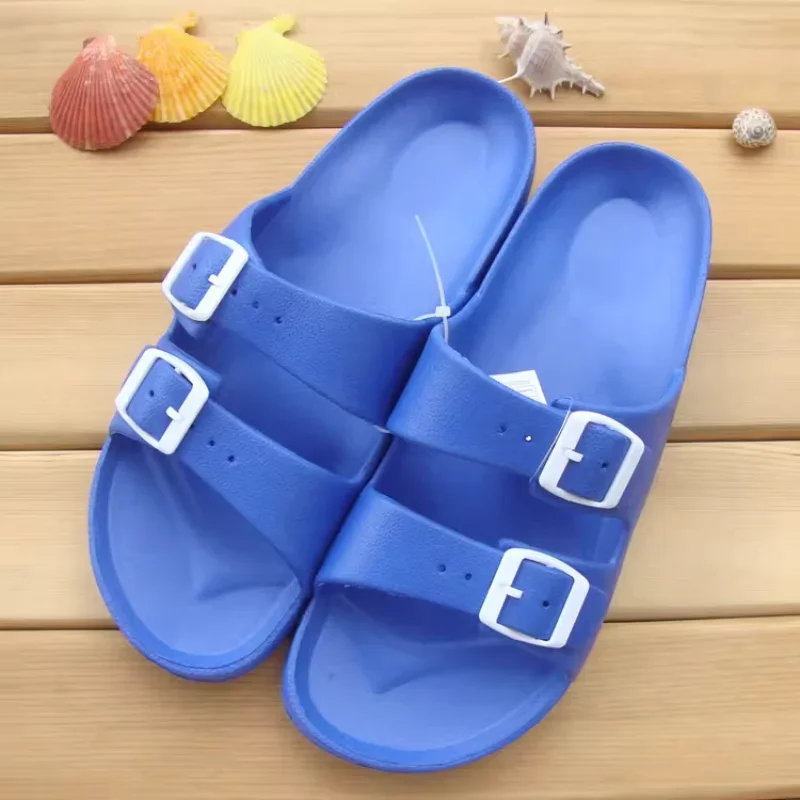 Super Light EVA Summer Male and Female Couple Slippers Outdoor Fashion Buckle Non-slip Wear-resistant Casual 46 large size 45