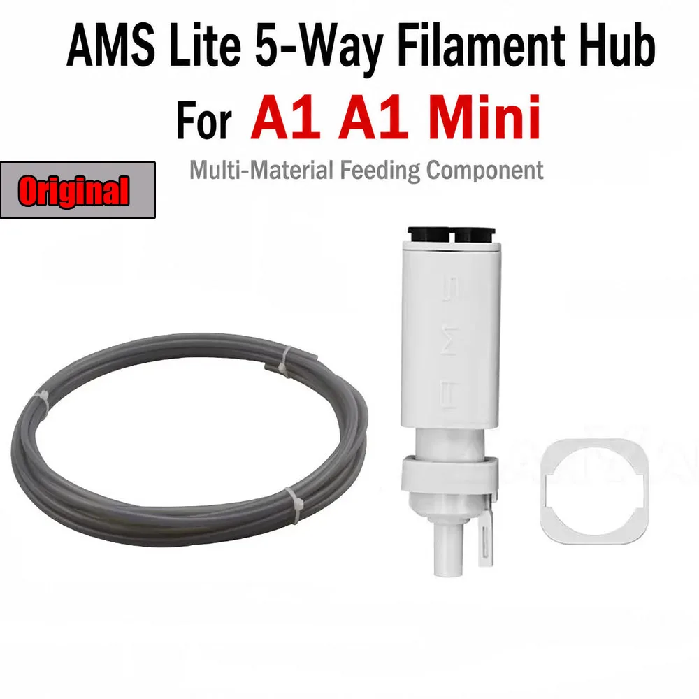 Bambu Lab AMS Lite Five-Way Filament Switch Hub, Multi-Material Feeding Component for A1 A1 Mini Multi-Color Printing