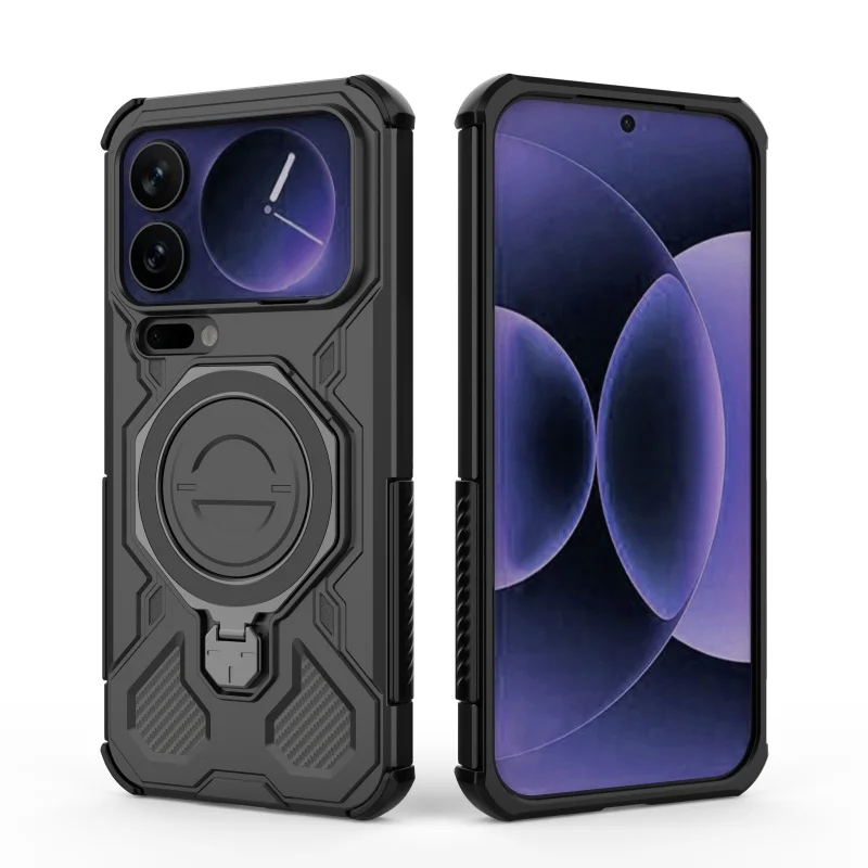 لتغطية Xiaomi Mi 17 Pro Max حافظة Xiaomi Mi 17 Pro Capa مقاومة للصدمات المغناطيسي الجذب الامتزاز حلقة حامل Fundas Xiaomi 17 #1