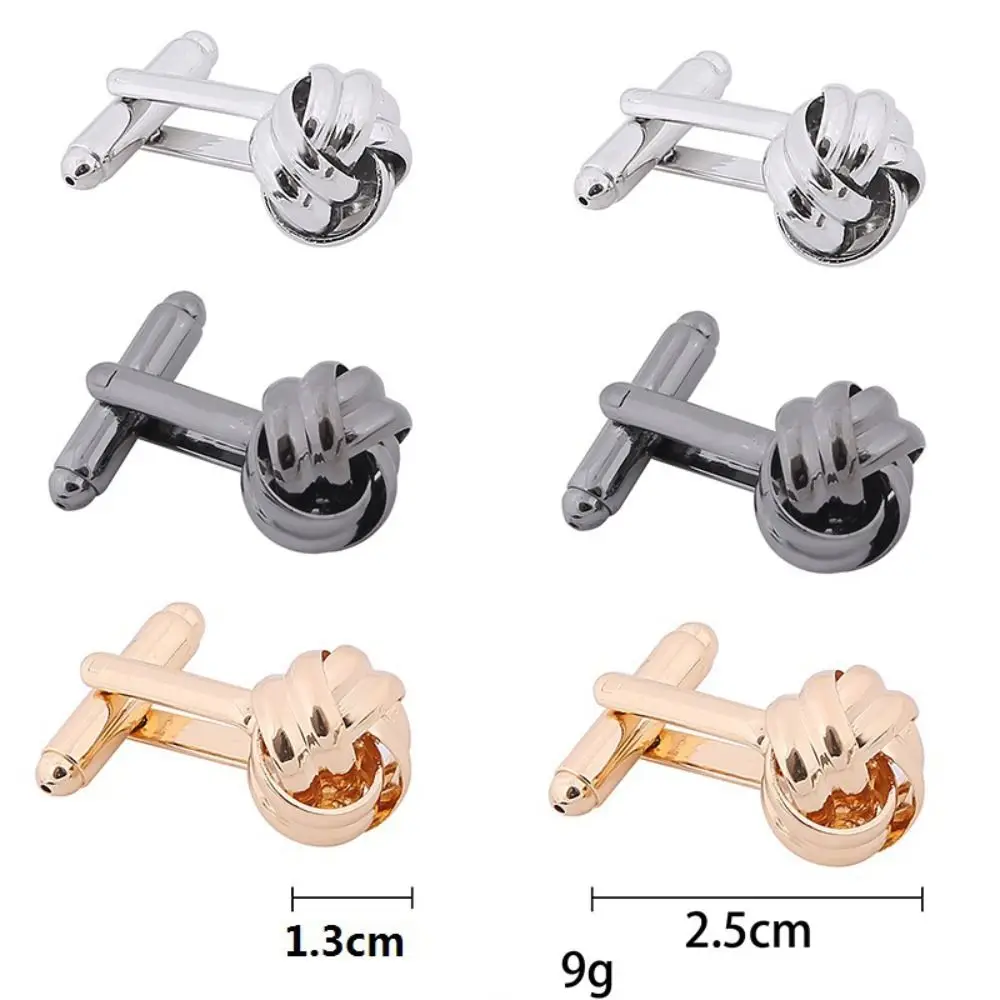 Novelty Luxury Alloy Alloy Cufflinks Gold Silver Black Cufflinks for Mens Shirt Suit Cuff Links Men