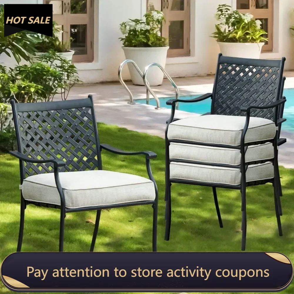 All Weather Frame With Thick Cushion for Porch Folding Bed Chair Yard Balcony Chaise Lounge Kitchen Freight Free Camping Chairs