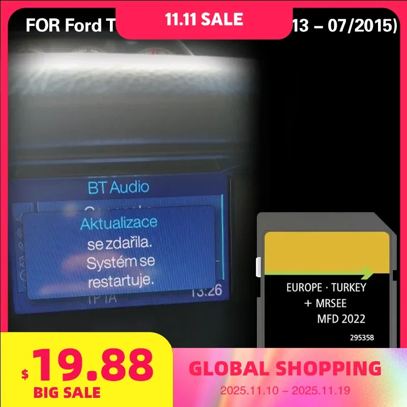 

Fitting for Ford Transit Connect (11/2013 - 07/2015) Sweden Switzerland Turkey Map Car System Memroy SD Navi Card