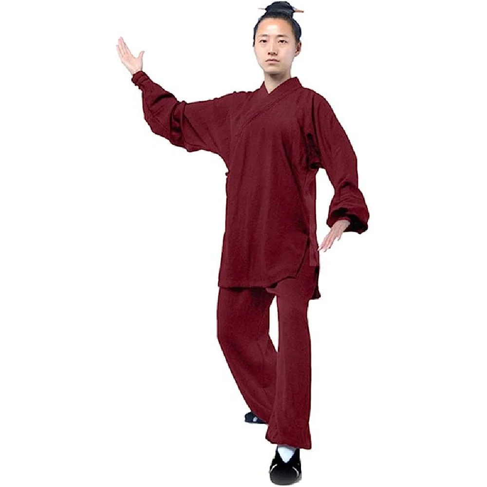 LATERONON Tai Chi Uniform Clothing - Qi Gong Martial Arts Wing Chun Shaolin Kung Fu Training Cloths Apparel Clothing - Hemp