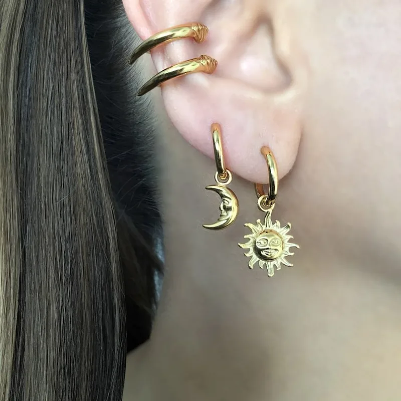 أقراط الشمس والقمر، أقراط الشمس، أقراط الطوق، المجوهرات القوطية، المجوهرات السماوية، الأطواق القمرية، أقراط القمر،