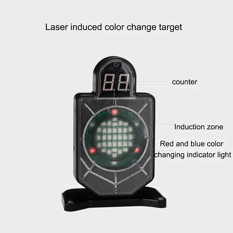 tt-スタイリッシュな電子スコアリングレーザーターゲット安定した耐久性のある自動カウント屋外射撃ゲームおもちゃ-6p