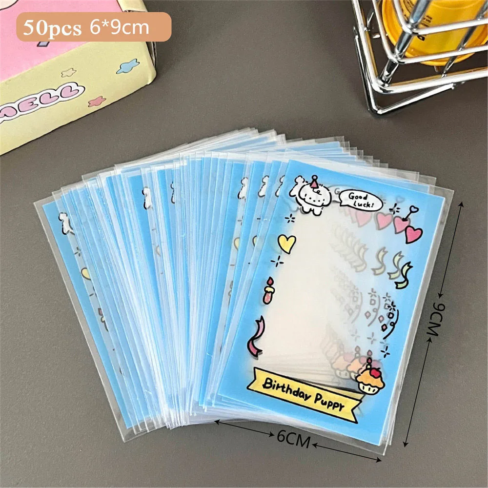 Korean New Card Cover Photo Card Protector Photocard Holder Card Sleeves Idol Card Holder Card Film INS Decorative Cute Cartoon