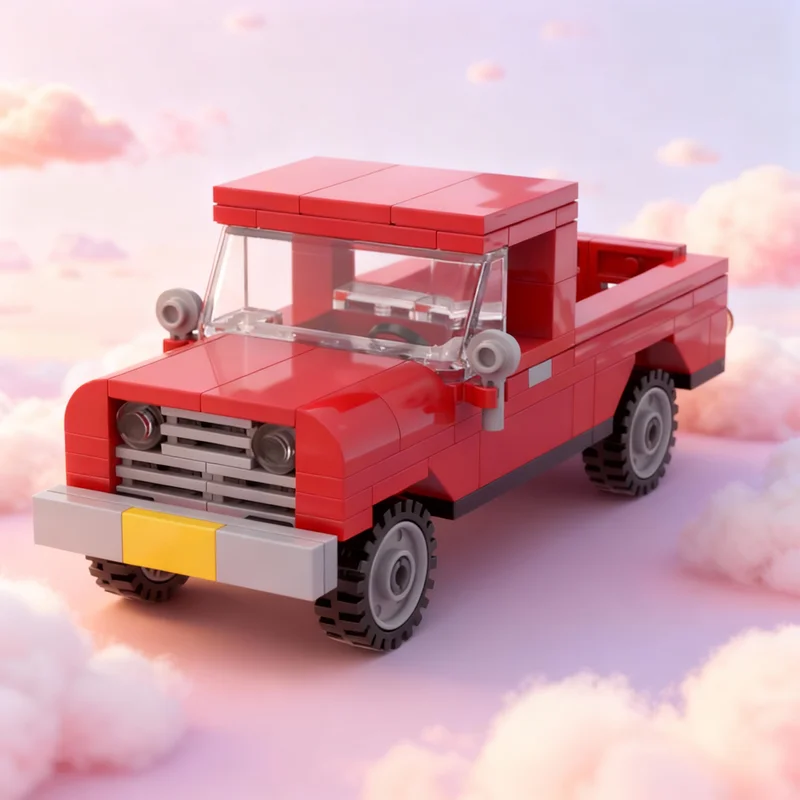 

139pcs MOC 1960s Truck City Model Building Blocks DIY Gift Creative Collectible Display Decor Premium Adult Kids Desk Home Toy