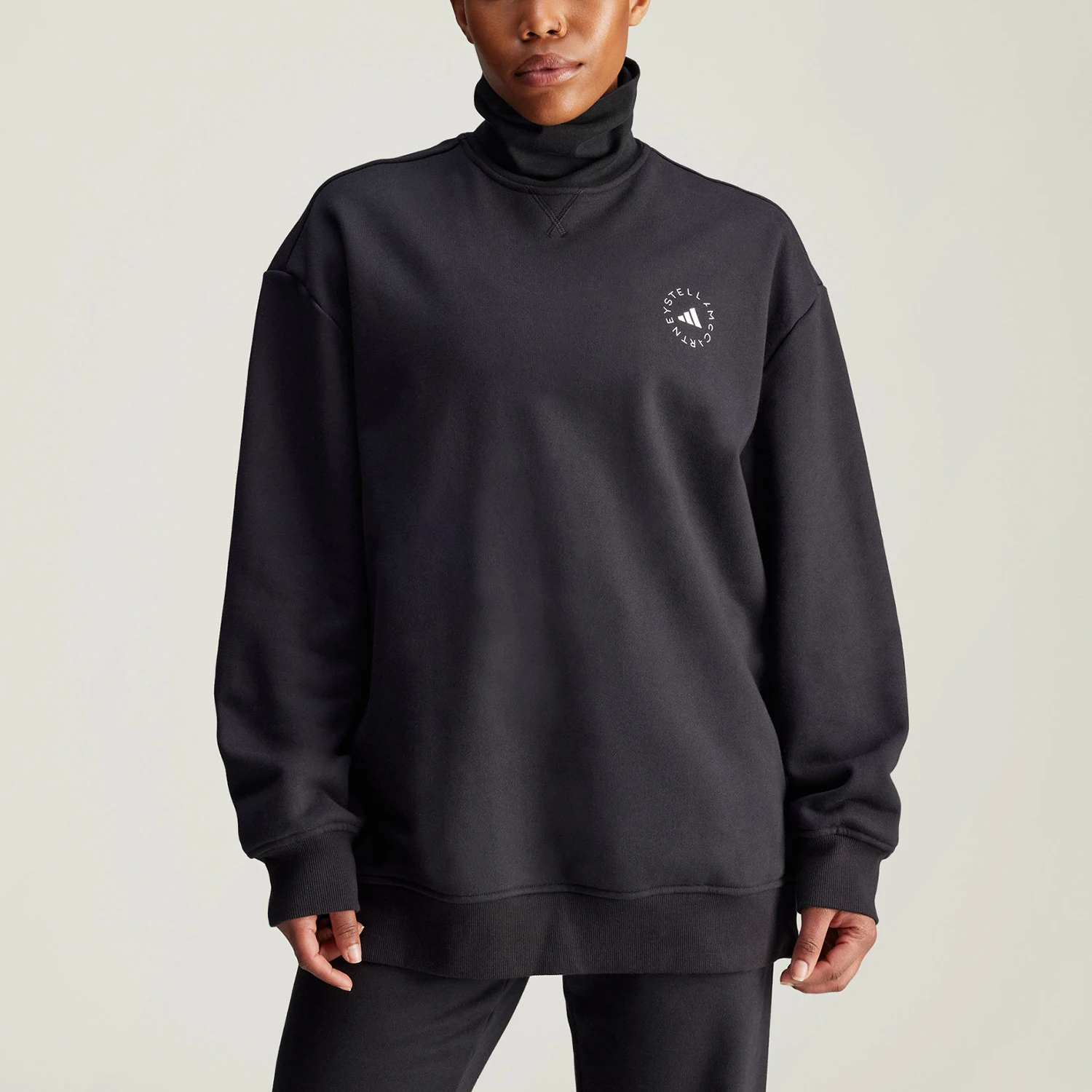 

Adidas Official Genuine SWEATSHIRT Women's Sport Loose High Neck Sweatshirt IW9859