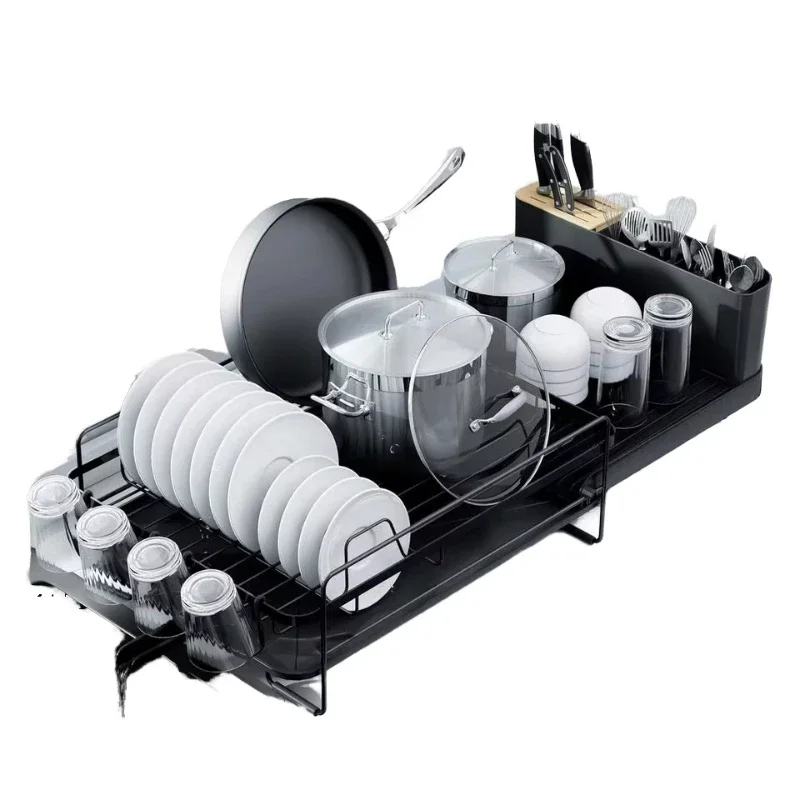 

Multifunctional rust-proof dish rack Large expandable storage rack Metal dish rack