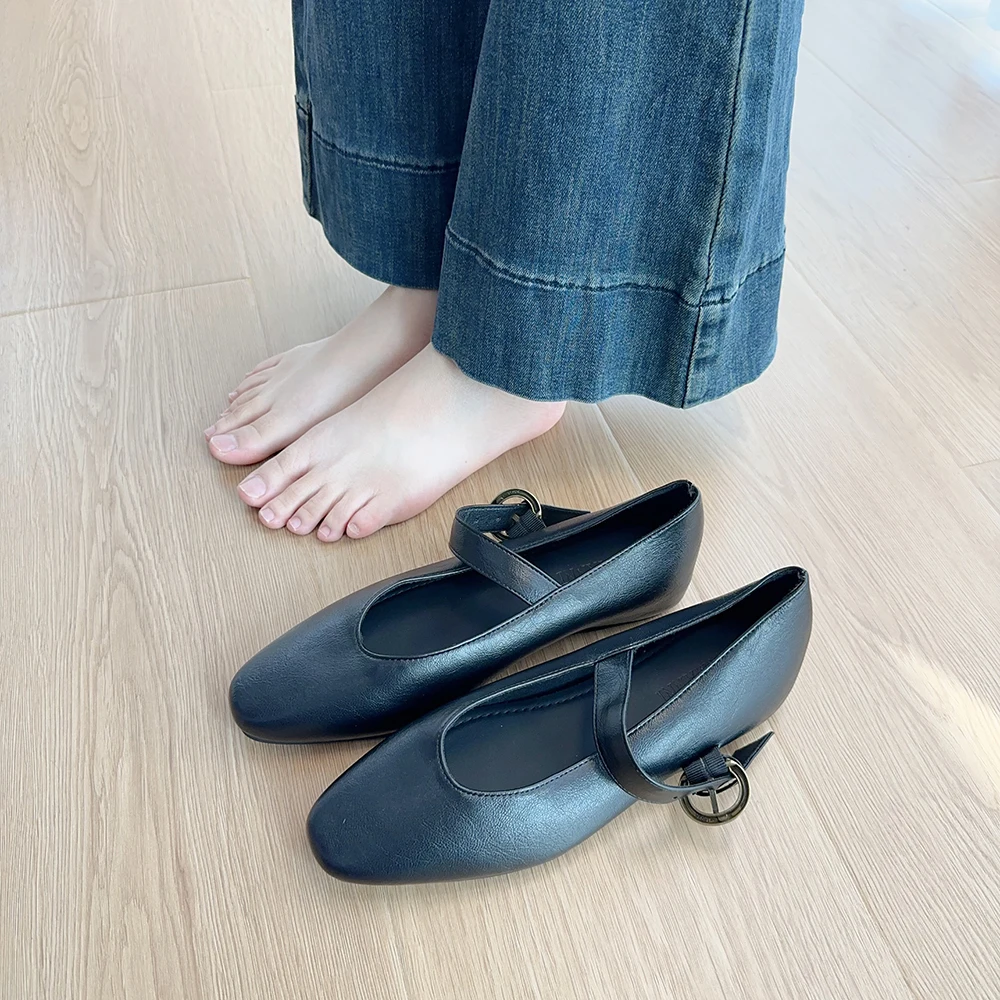 Shallow Shoes Increased Internal Slippers Soft Comfort Mary Janes Retro Shoes Shallow Increased Internal Slippers Soft Comfort R