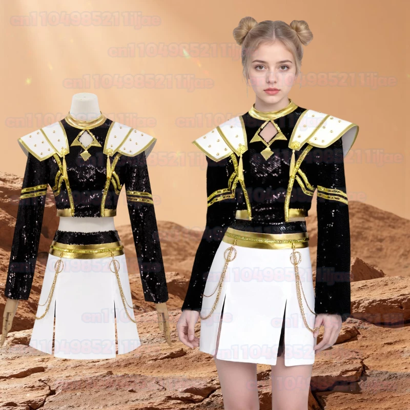 

Kpop Zoey Cosplay Costume Women Girls Demon Hunters Mira Cosplay Clothes Set Fancy HUNTRIX Dress Halloween Party Costumes Set