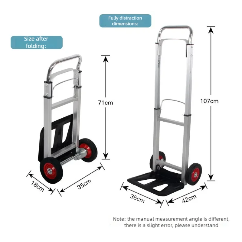 عربات يدوية منزلية قابلة للطي ، شاحنة مناولة البضائع ، دفع سحب ، شاحنة أمتعة ، مقطورة صغيرة