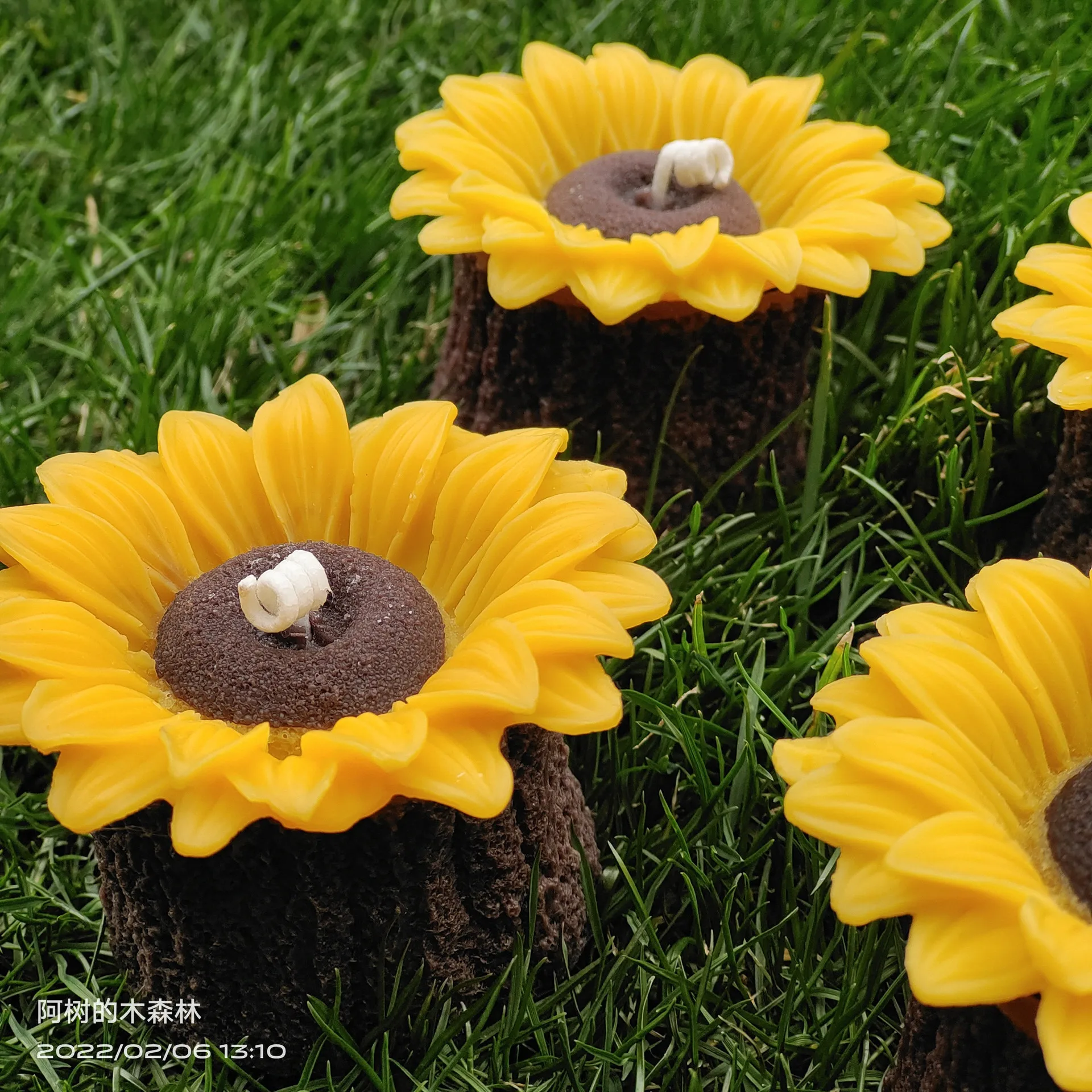 Sunflower Candles Creative Vivid Model Handmade Christmas Gift House Decoration Sunflower Scented Candles