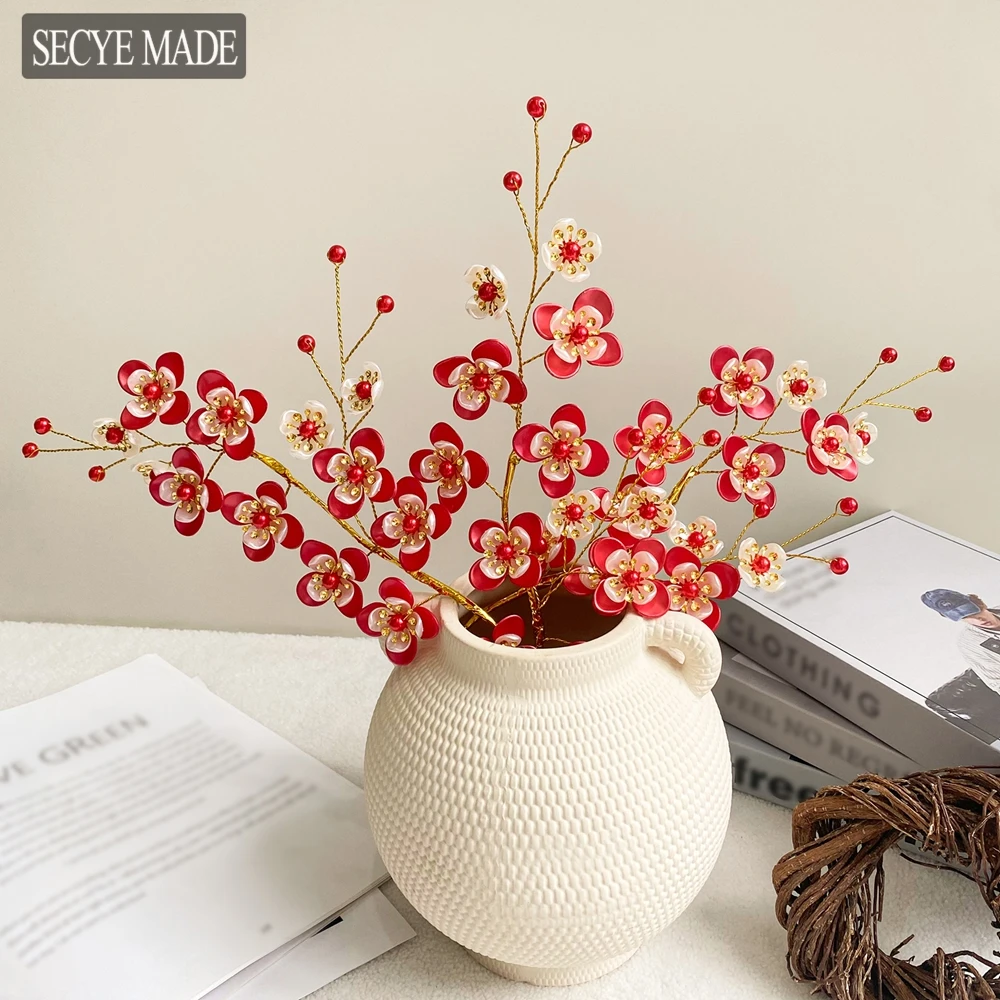 

1/3/PCS Artificial Flowers Handmade Beaded Branch Acrylic Flowers for Home Wedding Decorations Festival Decor Accessories K99