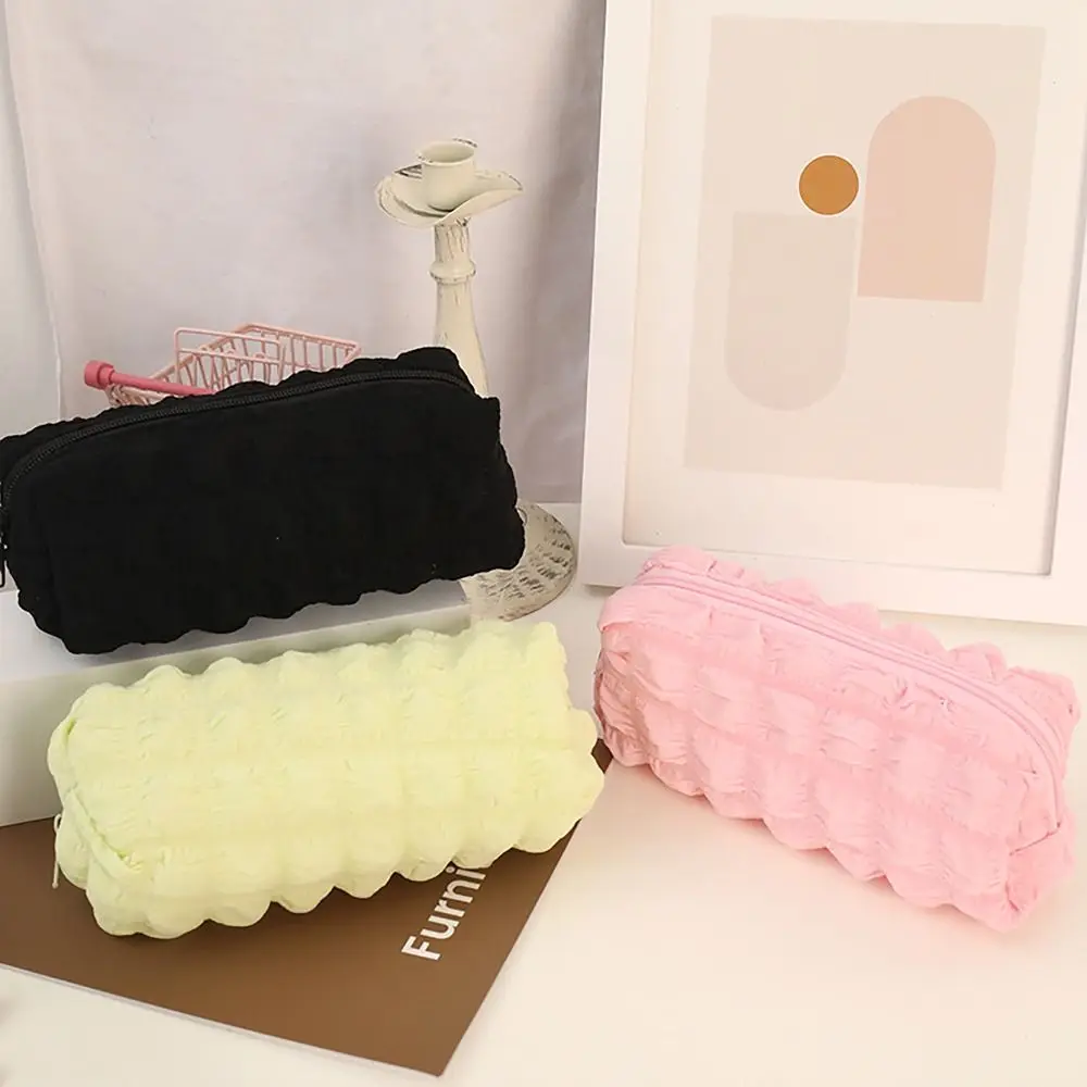 Creamy Multi-functional Cloud Pencil Case INS Style High Appearance Toiletry Bag Dirt-proof Large Capacity Pen Bag Student Gift