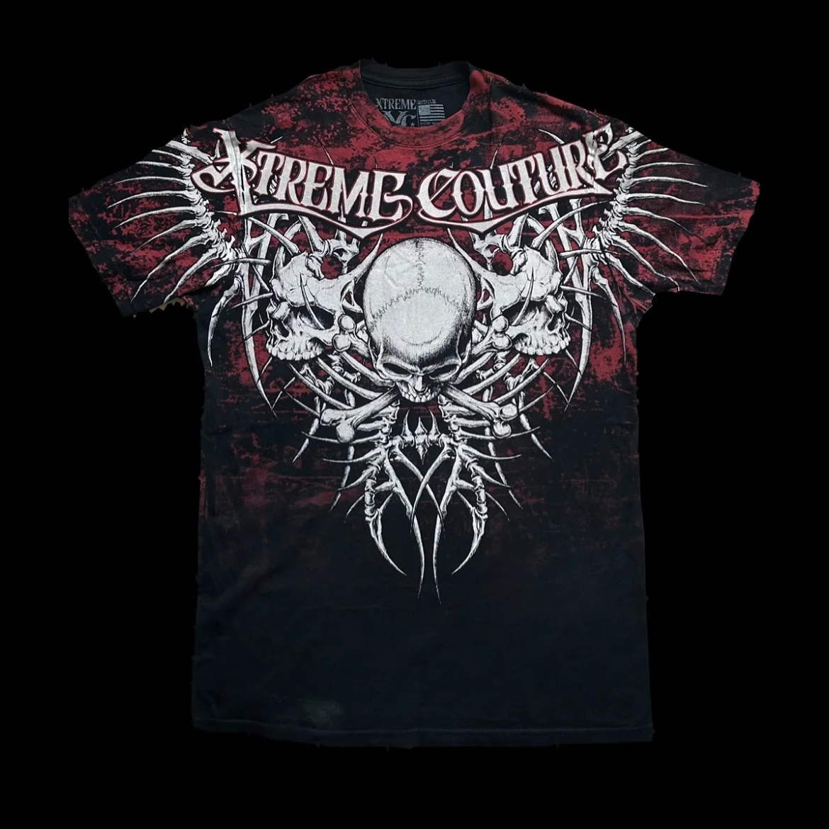 

Xtreme Retro Trendy Print T-Shirt Summer High Street Oversize Cotton Breathable Loose Fit Inkjet Art Streetwear Short Sleeves