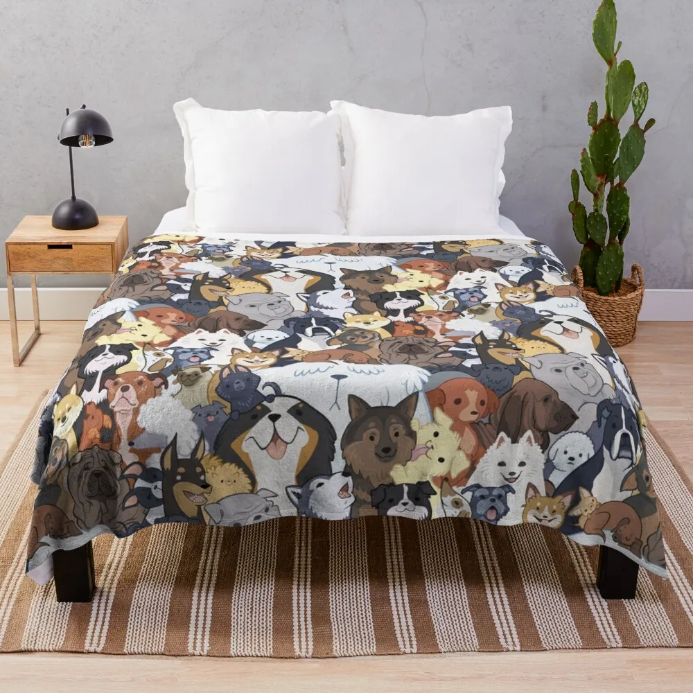 Pupper Party Throw Blanket heavy to sleep Luxury Throw Luxury Thicken Blankets