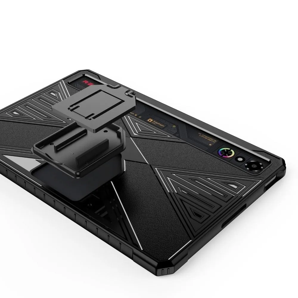 لـ ZTE Red Magic Astra 2025 9.06 بوصة غطاء حماية RedMagic Tablet 3Pro Gaming Soft TPU مقاوم للصدمات مع غطاء خلفي حامل