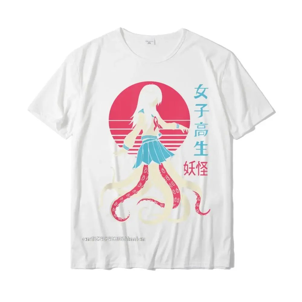 Spirit School Girl T-Shirt Geek Tops Tees For Men Cotton T Shirt Harajuku Design Designer Camisas Hombre