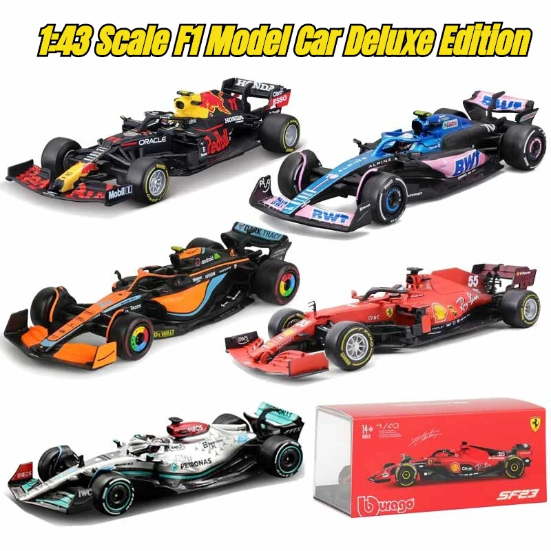 

Bburago 1:43 F1 Series Racing Car Model,Red Bull RB15/RB16B,MCL36,BWT Alpine A523,Mercedes-AMG W13,Ferrari SF21,Collectible Gift